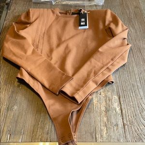 Ivy park 3 stripe body suit long sleeve